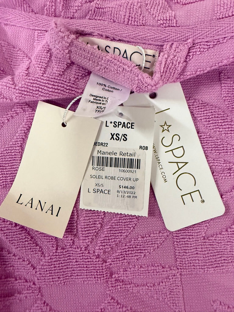 L*SPACE Soleil Robe Cover-Up (Purple / Rose) XS/S New With Tags-Resort Retail $146.00