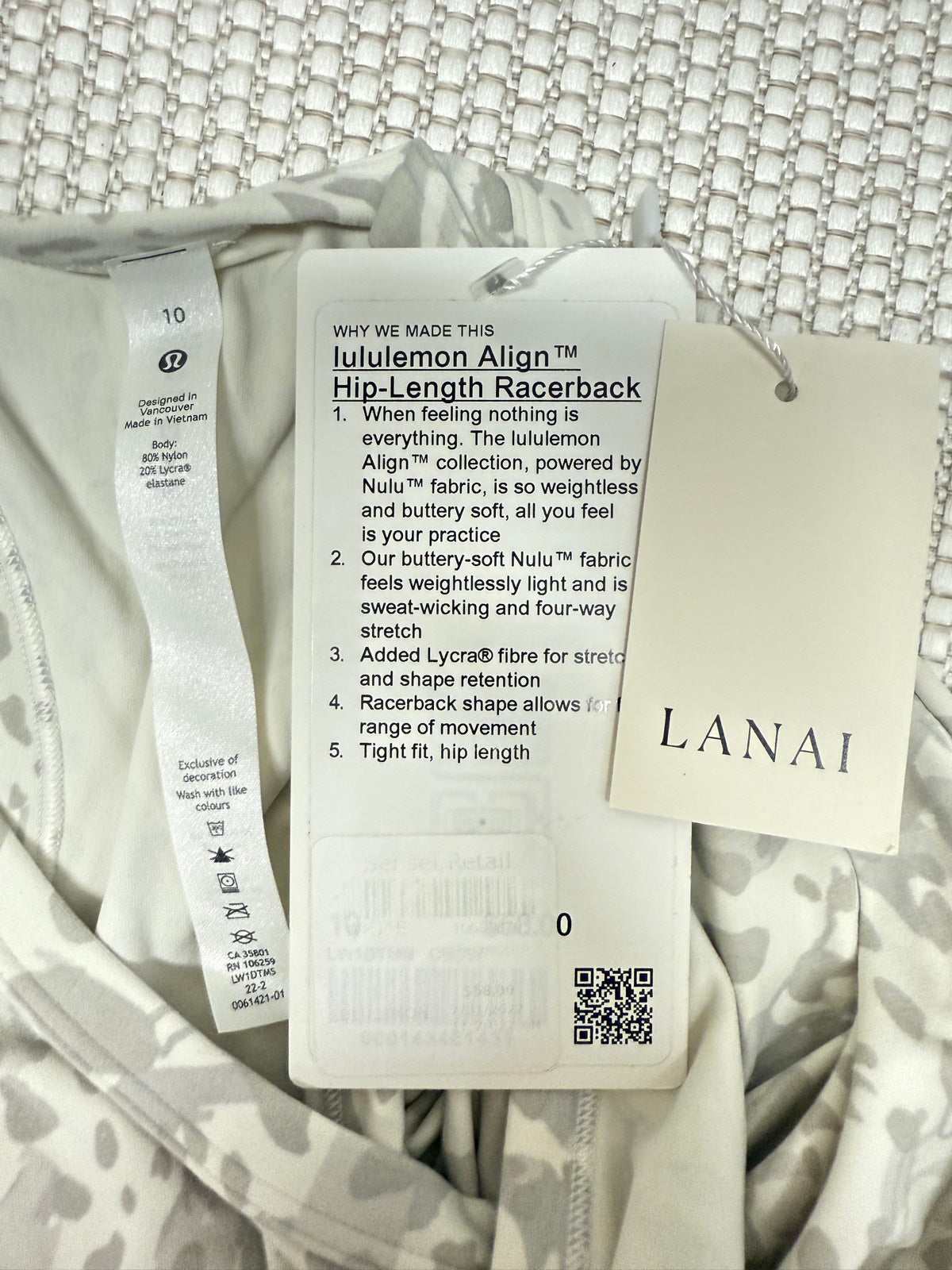 Lululemon Align Hip-Length Racerback Tank - Resort Retail $58