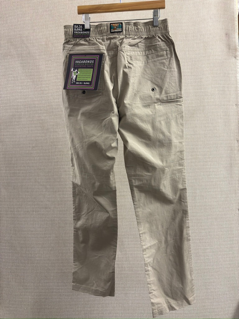Baja Llama "Khaki Vagabond" Men's Stretch Ripstop Adventure Pants. New With Tags. Resort Retail $89.00