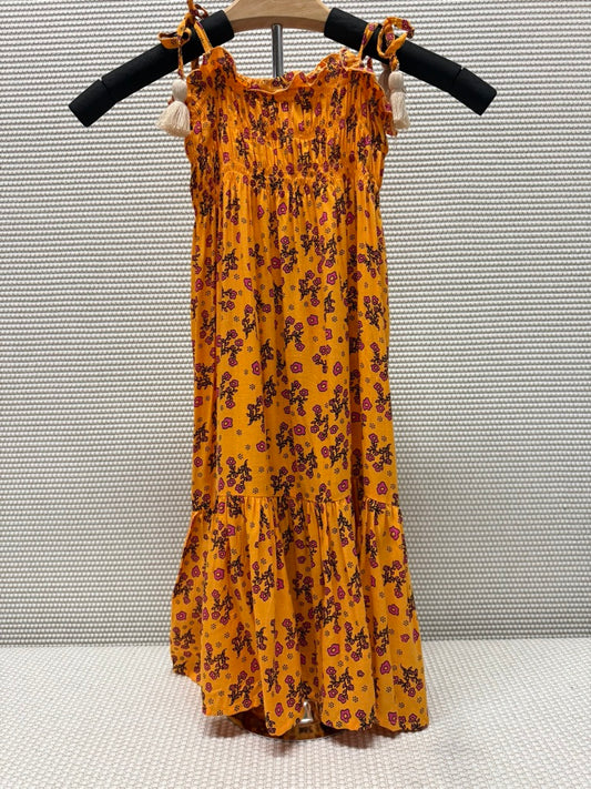 Cool Change Kids Riley Dress Girls in Marigold New With Tags-Resort Retail $128.00