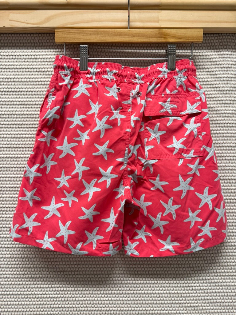 Tom & Teddy Boys Coral Starfish Swim Trunks-New With Tags Resort Retail $60