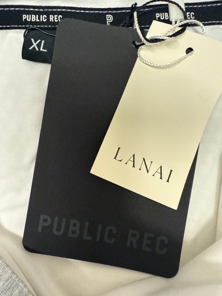 Public Record "Go-To Polo" Men's Shirt in White. New With Tags. Resort Retail $85.00