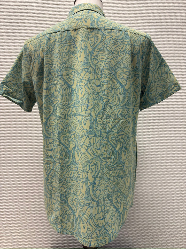 Baja Llama "Too The Death" Men's Aloha Shirt. New With Tags. Resort Retail $79.00