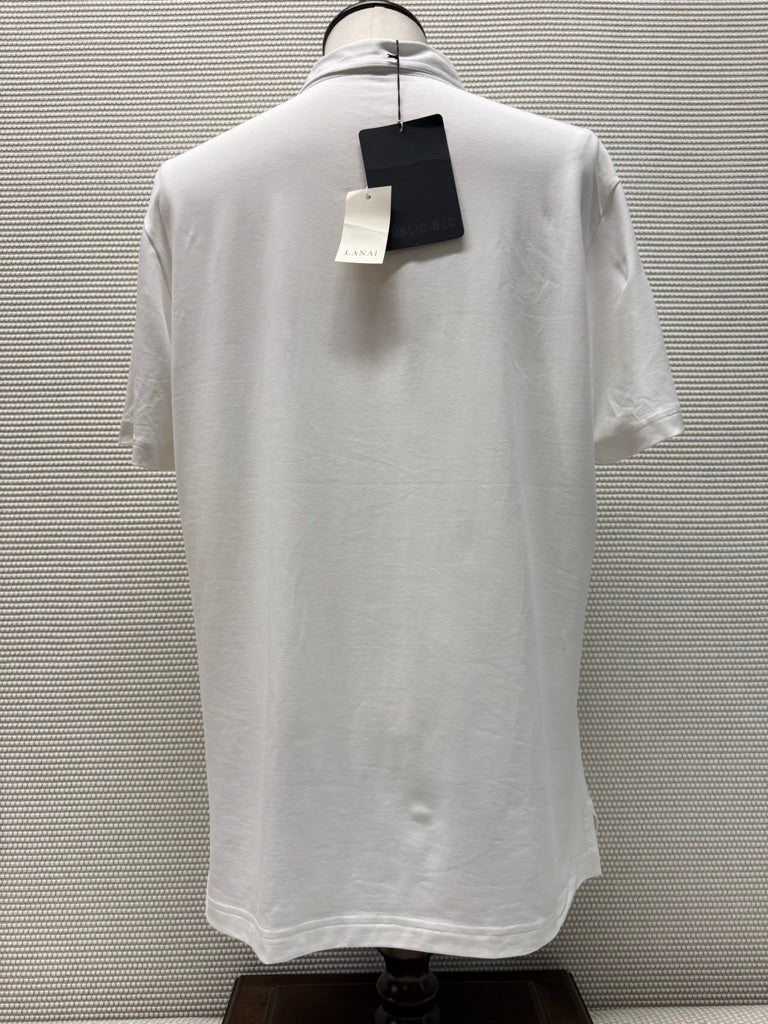Public Record "Go-To Polo" Men's Shirt in White. New With Tags. Resort Retail $85.00