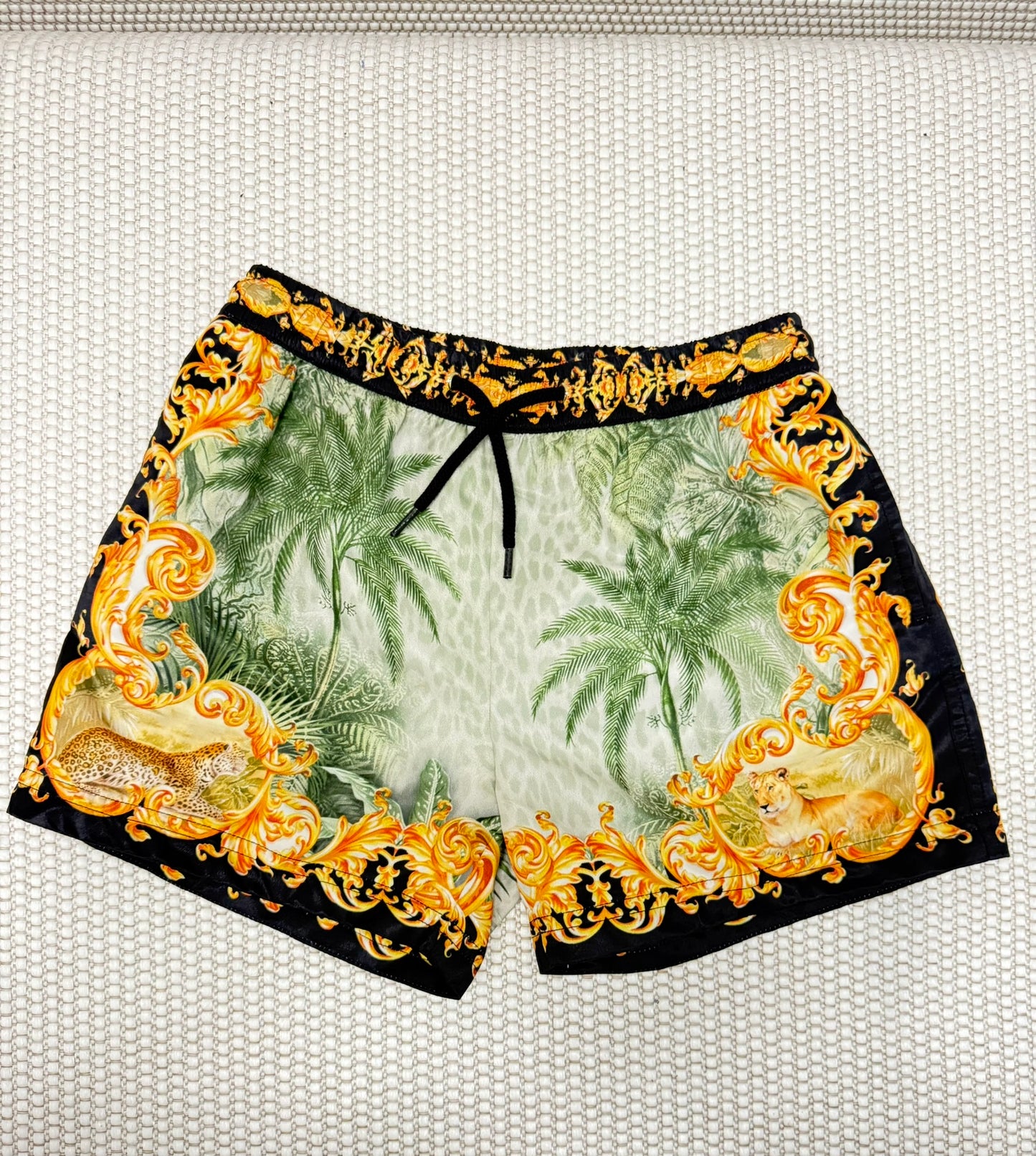 Milla by Camilla Boys Grey Aloha Print Boardshort New With Tags-Resort Retail $99.00