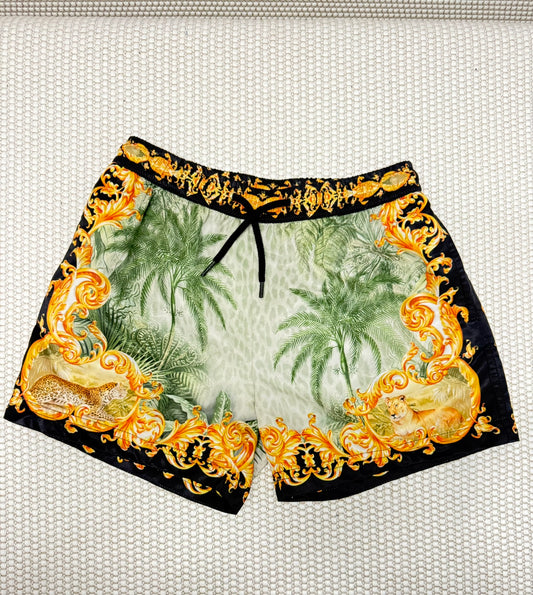 Milla by Camilla Boys Grey Aloha Print Boardshort New With Tags-Resort Retail $99.00