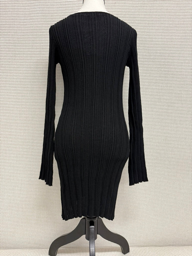 L*Space “Wailea” Ribbed Cover-Up Dress Black New With Tags –Resort Retail $145