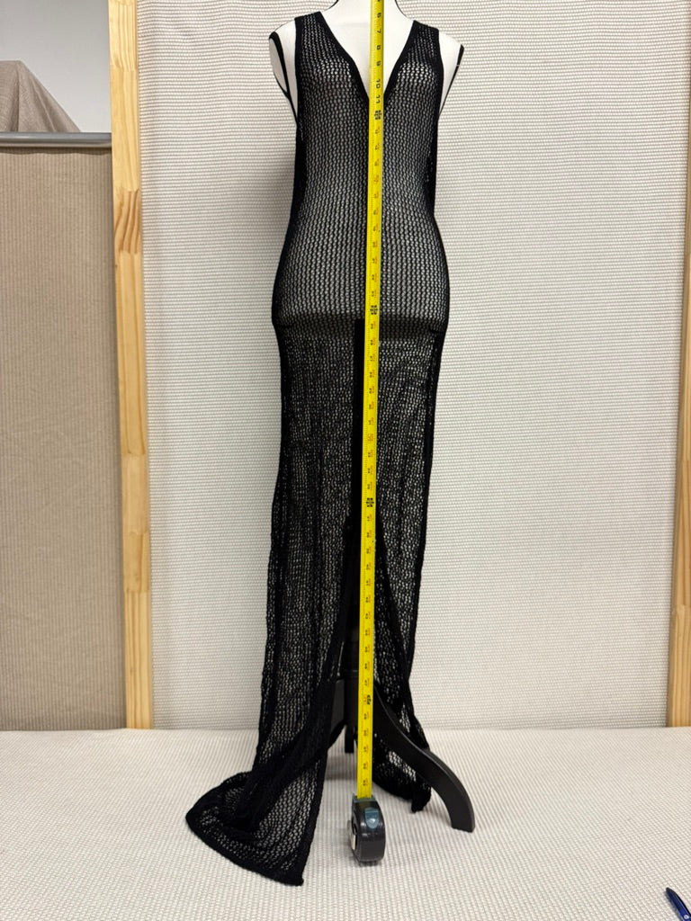L*Space Adrift Black Mesh Maxi Dress – New With Tags – Resort Retail $180