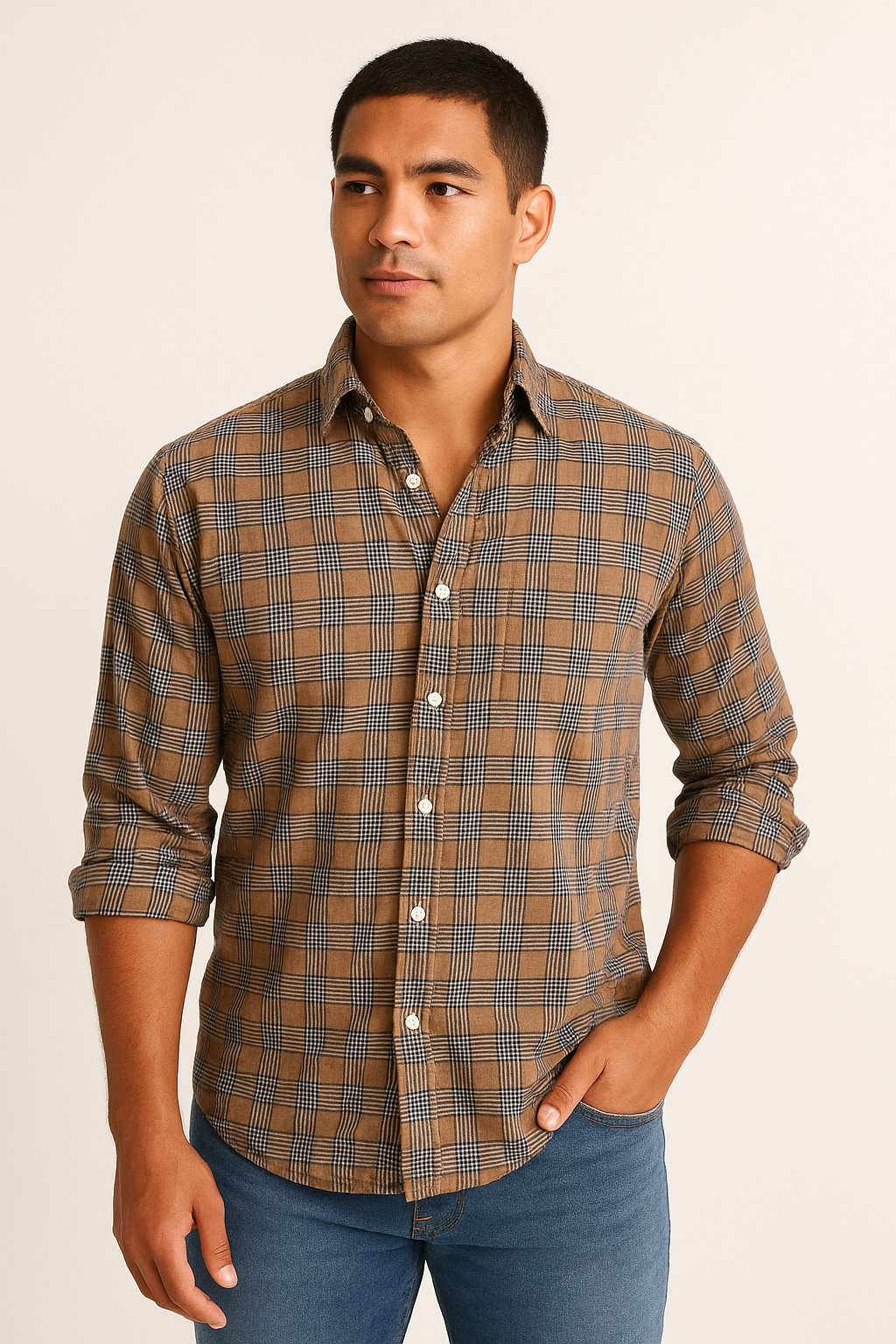 Mens Frank & Eileen “Finbar” Plaid Button-Front Shirt