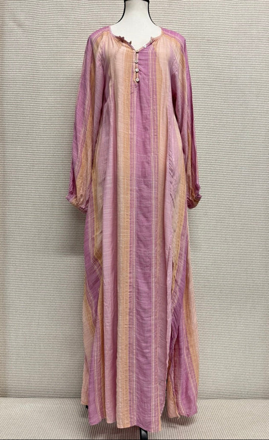 L*SPACE Cassia Stripe Wisteria Maxi Dress New With Tags-Resort Retail $187