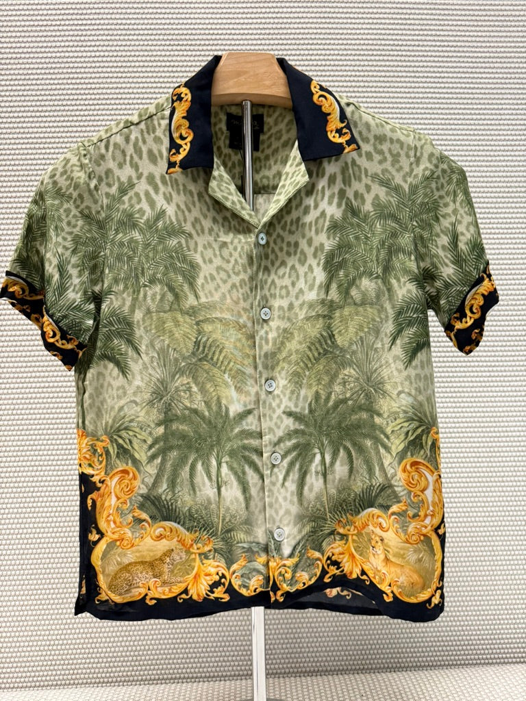 Milla by Camilla Boys Grey Aloha Print Shirt New With Tags-Resort Retail $149.00