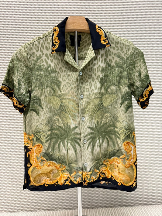 Milla by Camilla Boys Grey Aloha Print Shirt New With Tags-Resort Retail $149.00