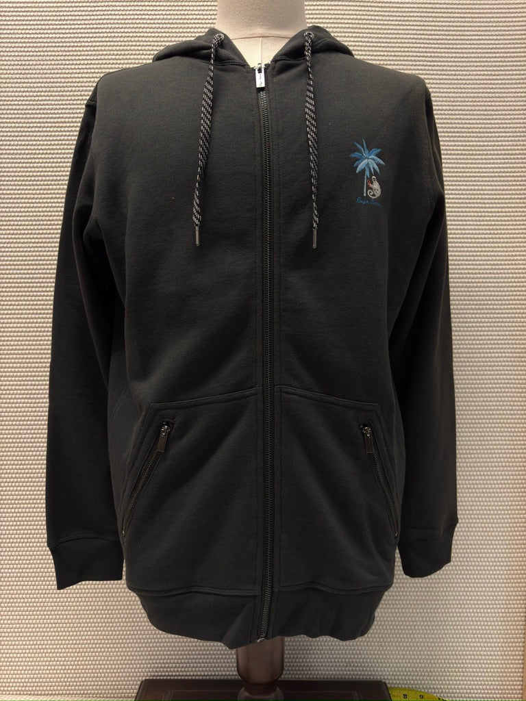 Baja Llama "Shady Characters" Men's Full Zip Hoodie - New With Tags. Resort Retail $88.00