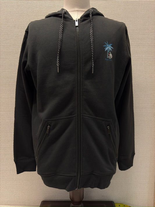 Baja Llama "Shady Characters" Men's Full Zip Hoodie - New With Tags. Resort Retail $88.00
