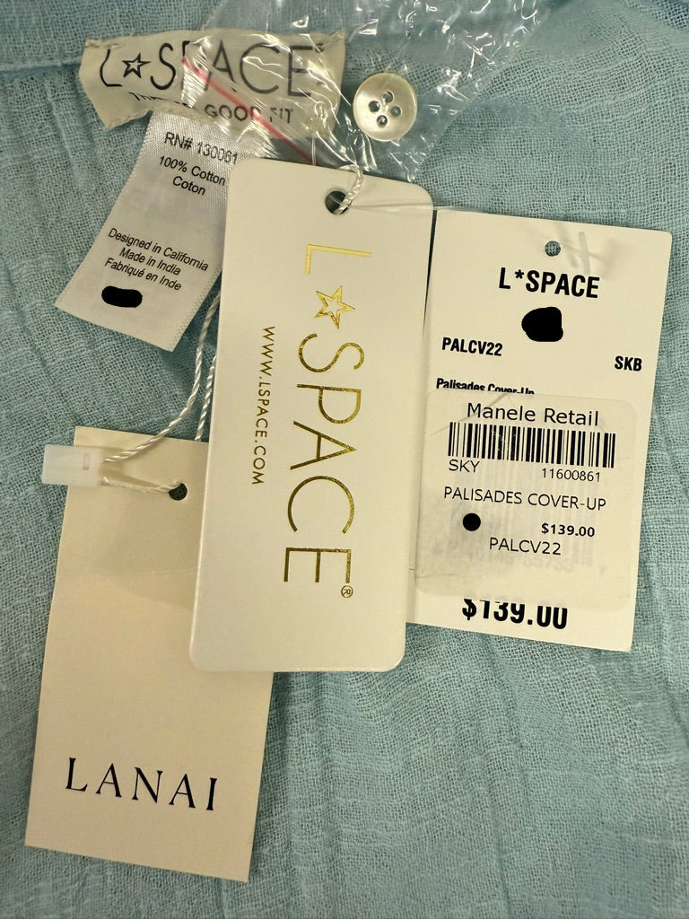 L*Space Palisades Wrap Cover-Up Sky Blue – New With Tags – Resort Retail $139