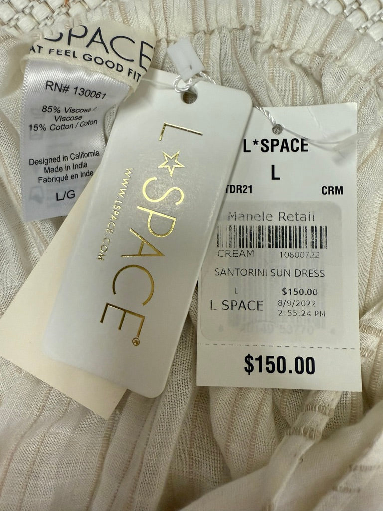 L*Space Santorini Cream Dress New With Tags-Resort Retail $150.00