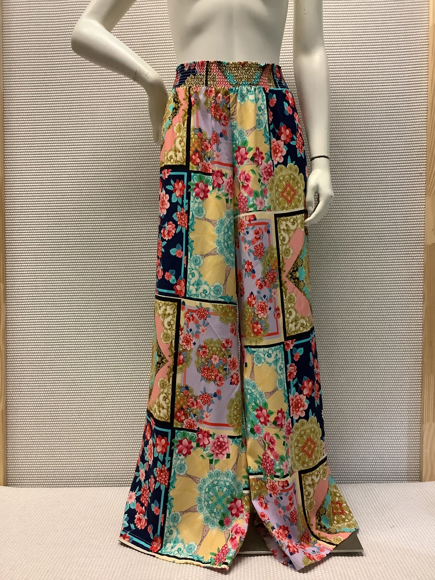 Johnny Was Japer Smocked Waist Pants Multi
