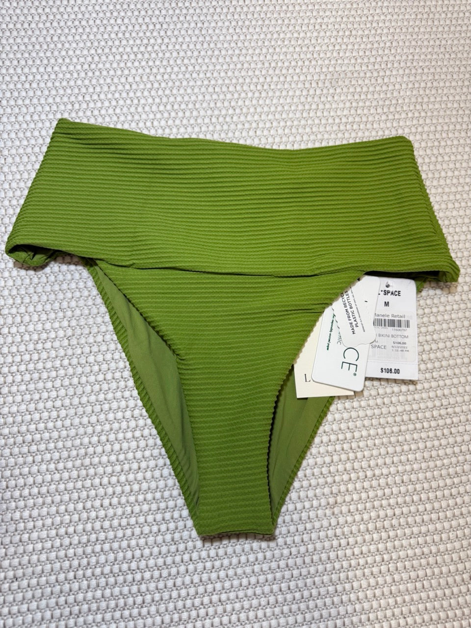 L*Space Desi Tropical Green Bikini Bottom New With Tags-Resort
