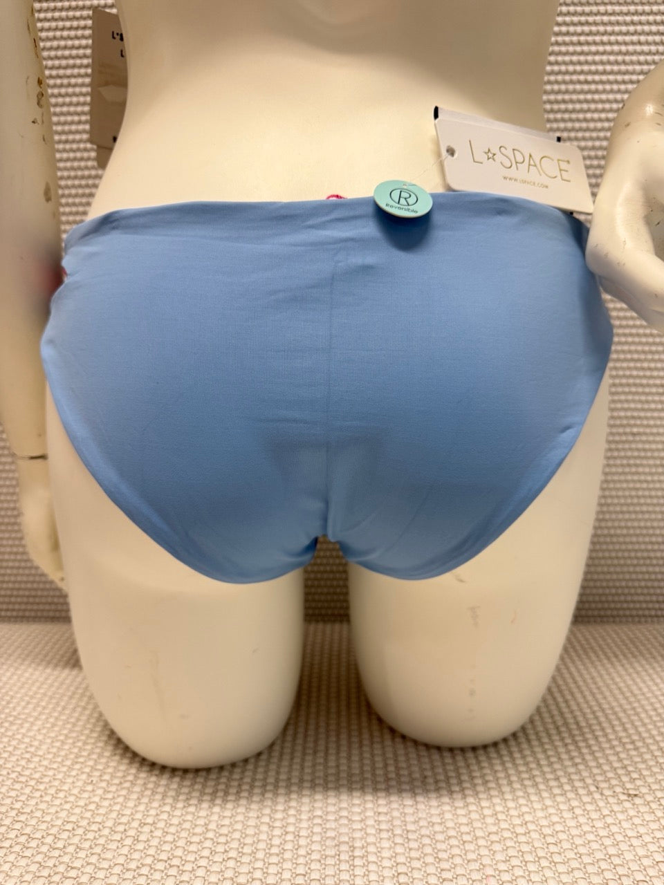 L*SPACE Reversible Bikini Bottom Blue & Pink New With Tags
