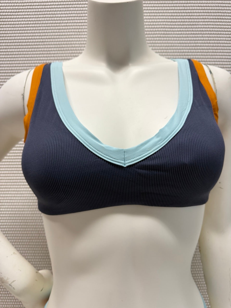 L*Space Lala Blue Multi Wireless Bikini Top New With Tags-Vacation Ready