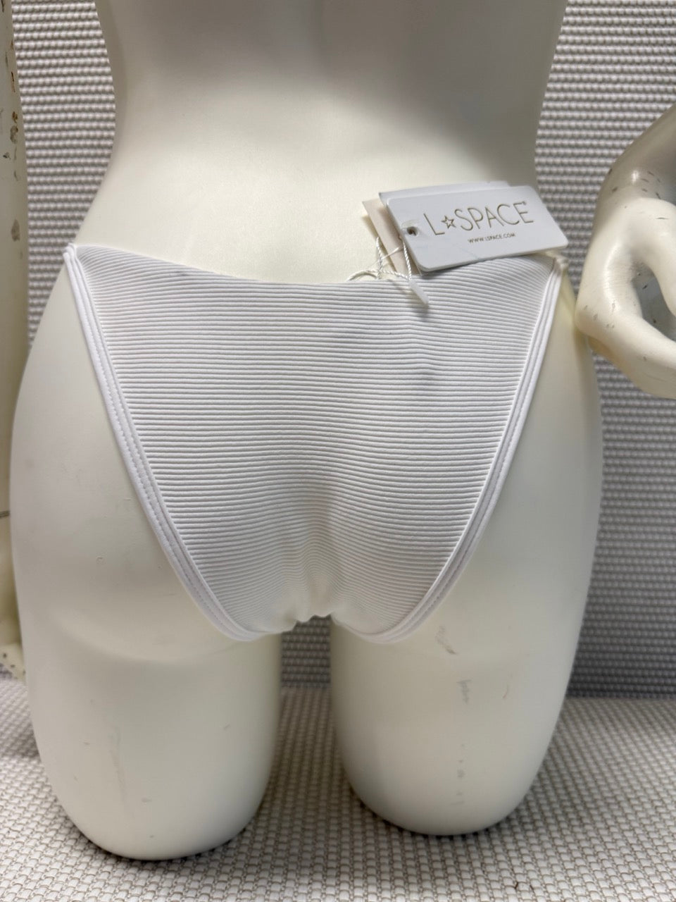 L*Space Jay Bikini Bottom White New With Tags