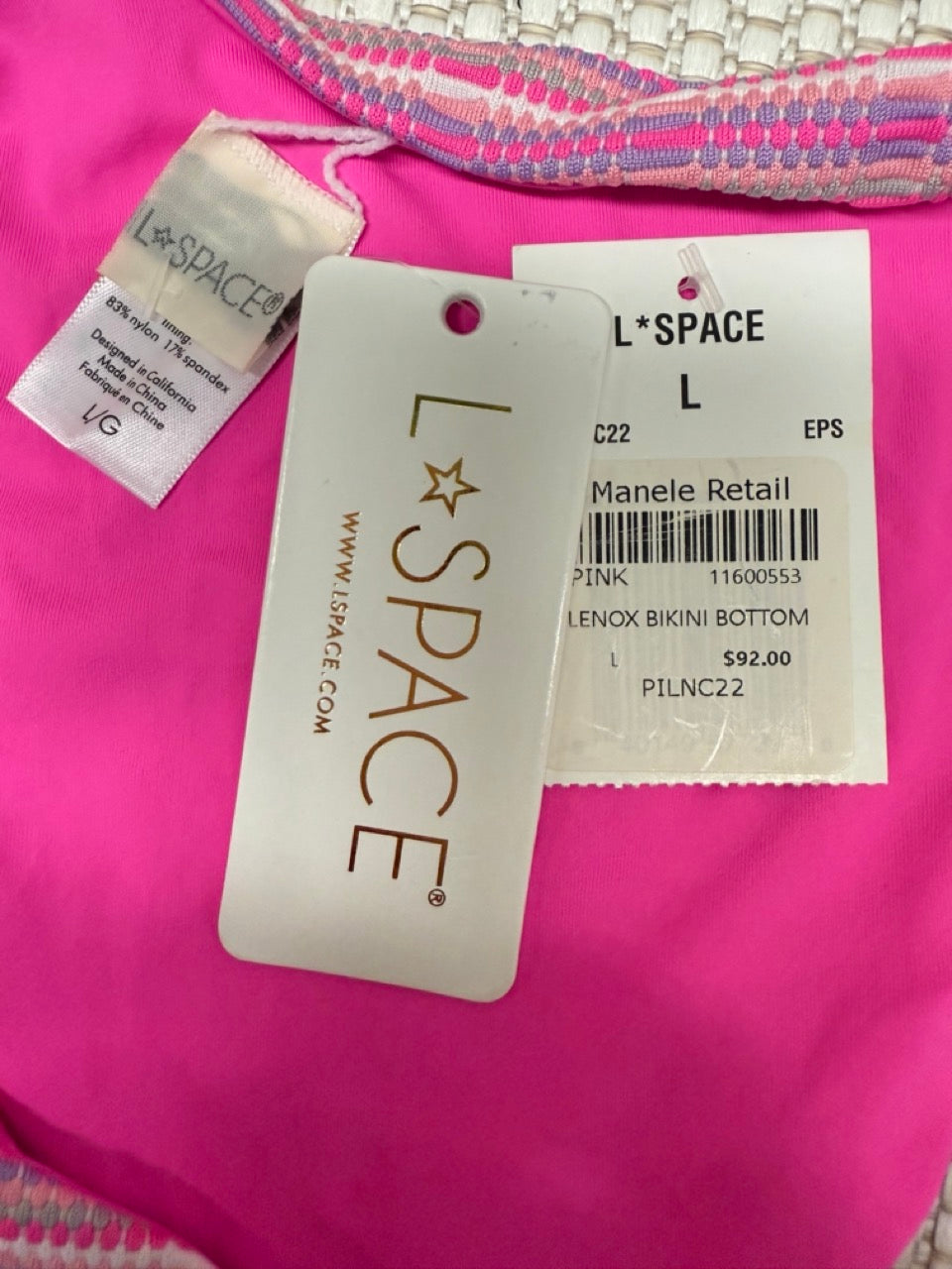 L*Space Lenox Bikini Bottom - Pink