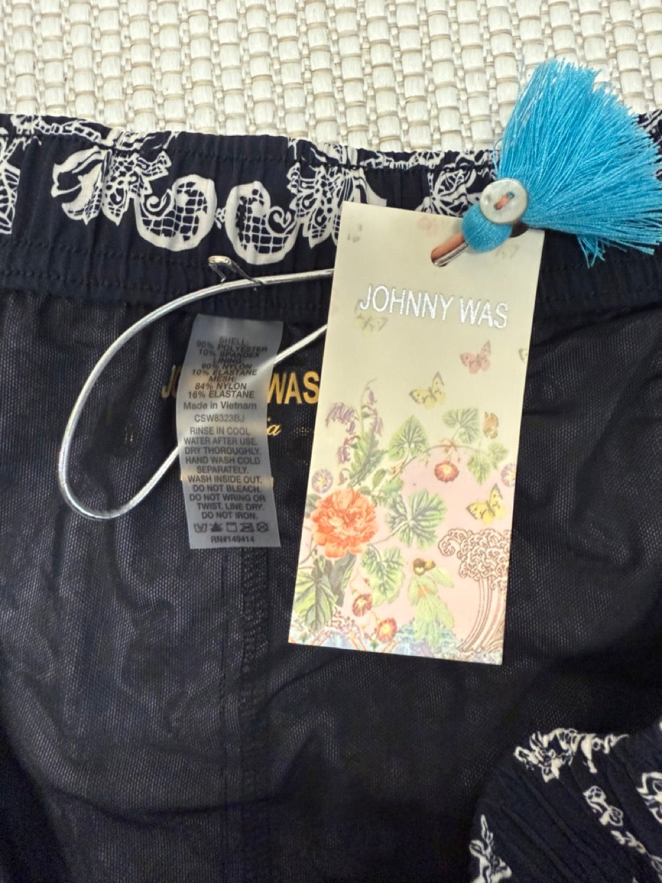 Johnny Was Men's Swim Trunks-New with Tags. Resort Retail $118.00