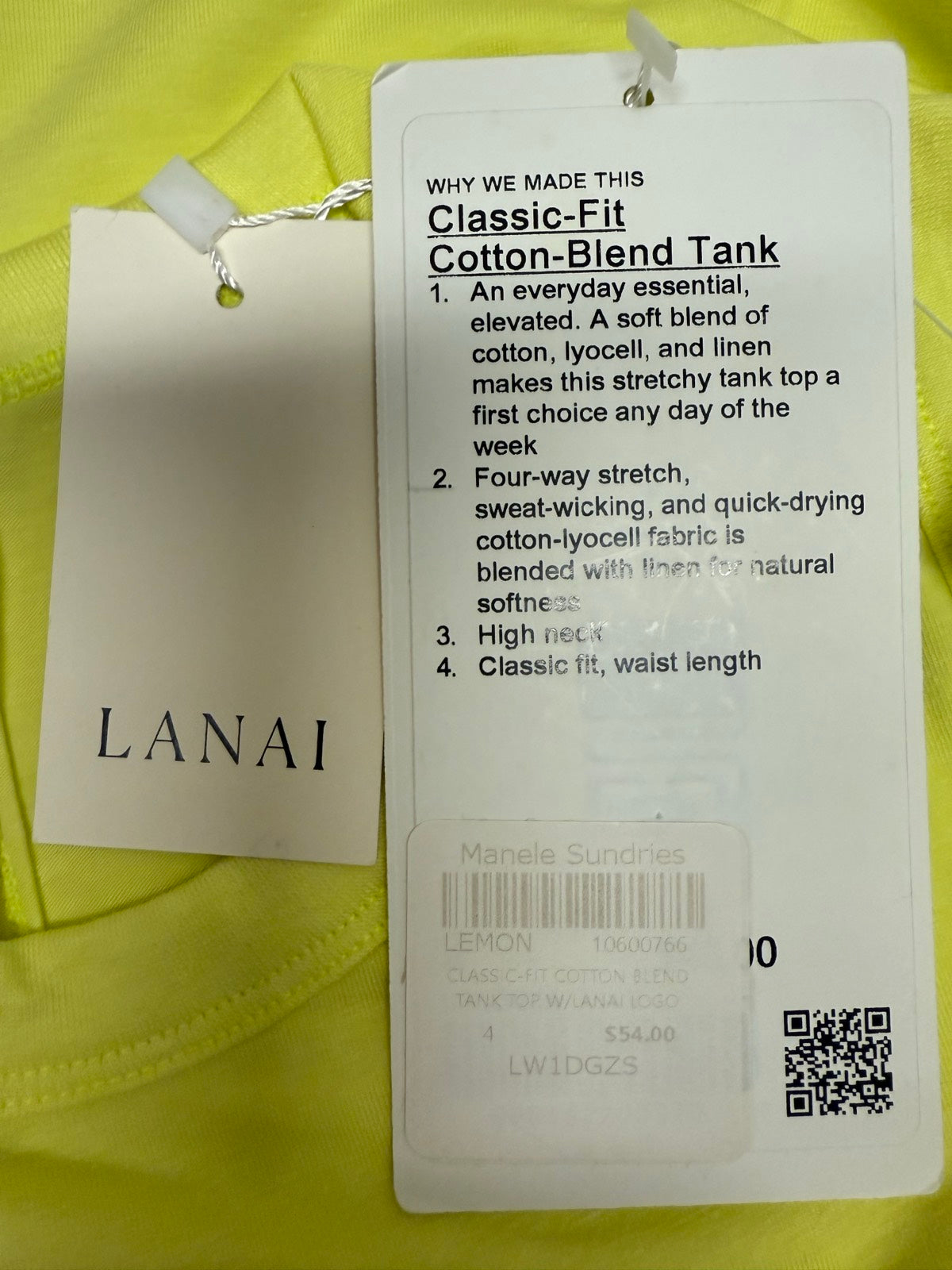 Lululemon Classic-Fit Cotton Blend Tank