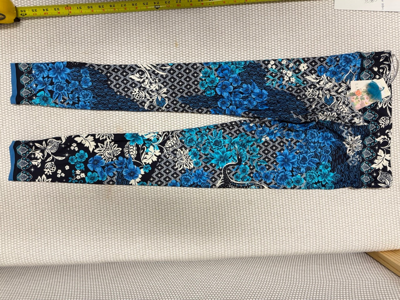 Johnny Was Blue Phoenix Paddle Pants