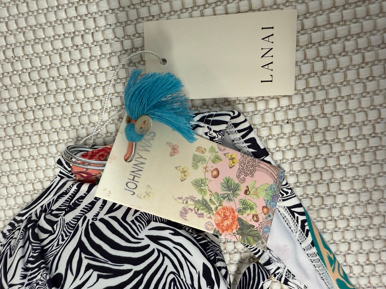 Johnny Was Zebra Twist Top Multi Print
