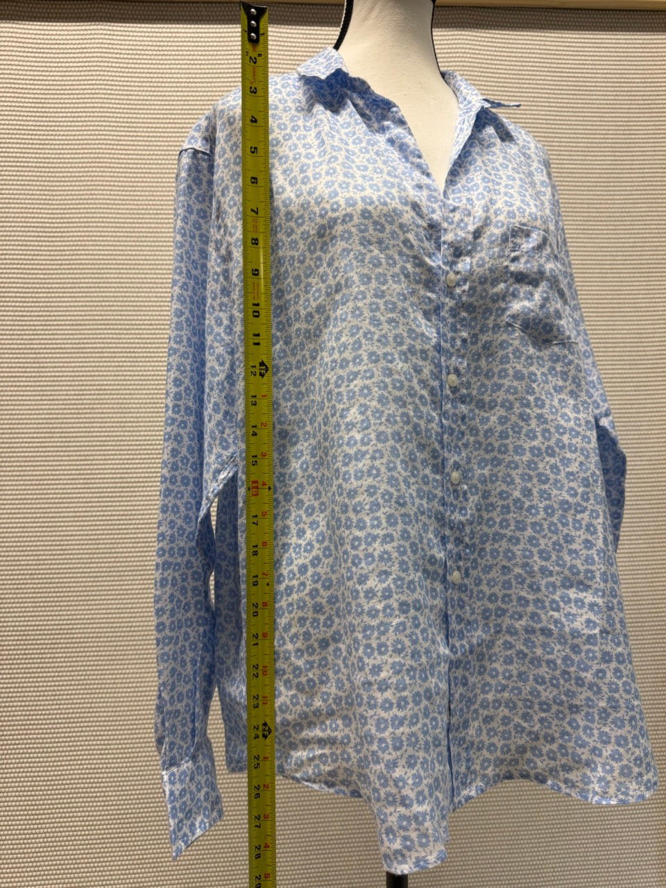 Frank & Eileen Blue Floral Woven Button-Up Shirt