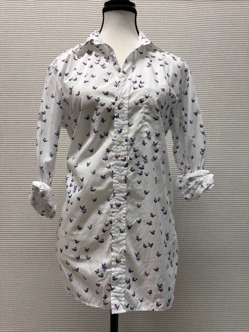 Frank & Eileen Butterflies Print Button-Down Shirt