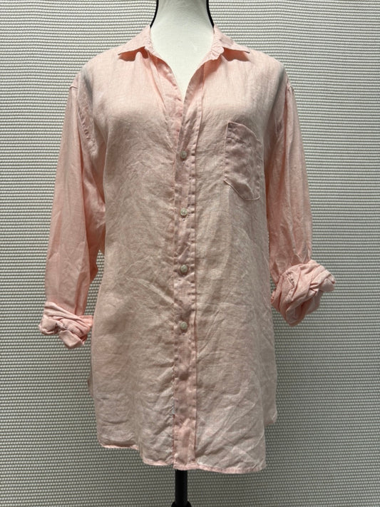 Frank & Eileen Blush Pink Woven Button-Up Shirt