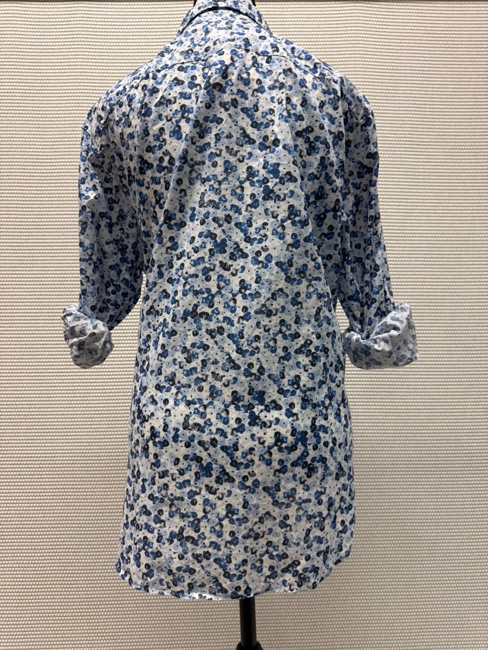Frank & Eileen Blue Floral Woven Button-Up Shirt