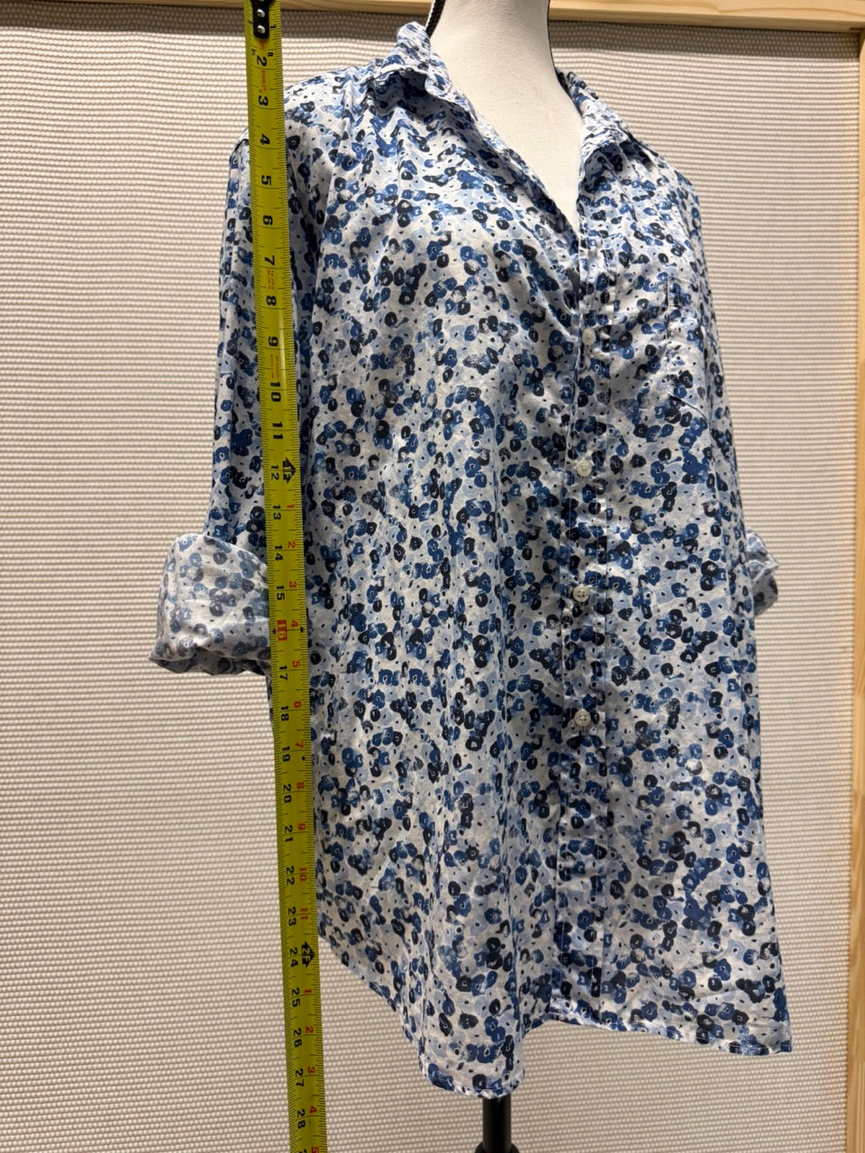 Frank & Eileen Blue Floral Woven Button-Up Shirt