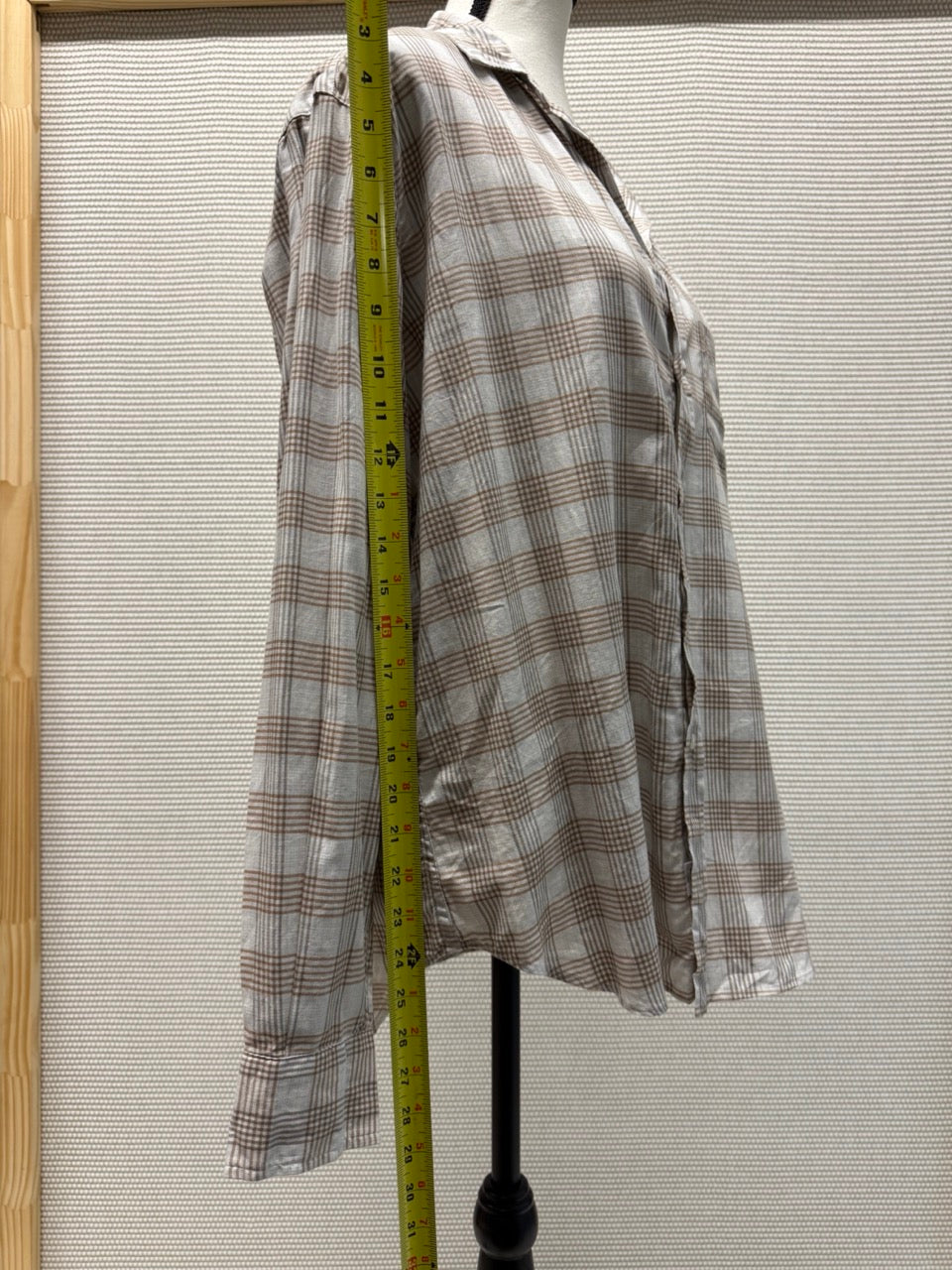 Frank & Eileen Grey Brown Plaid Button-Down Shirt