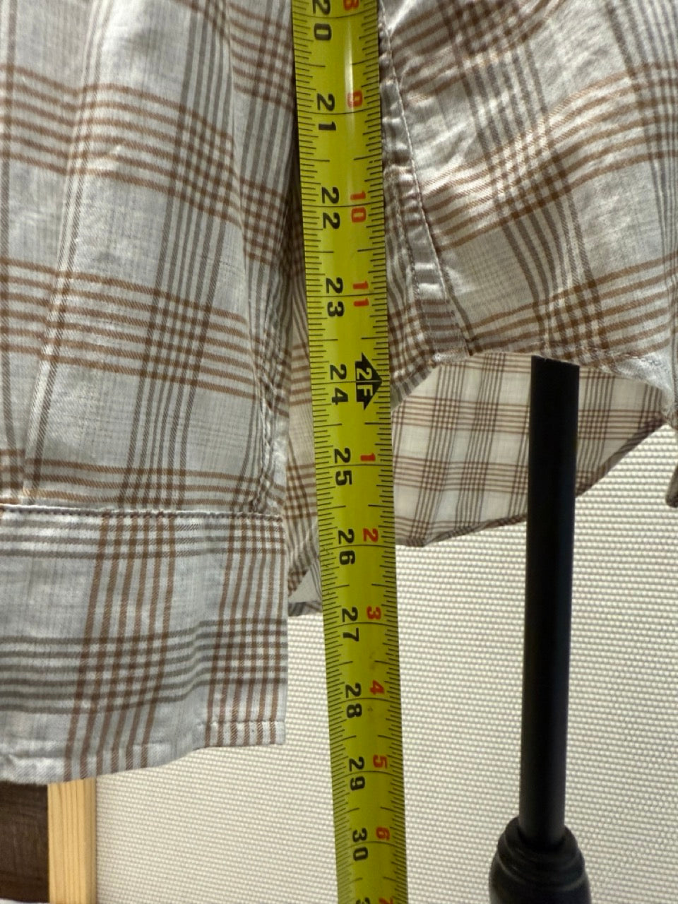 Frank & Eileen Grey Brown Plaid Button-Down Shirt