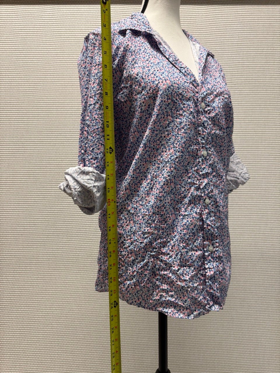 Frank & Eileen Blue Floral Woven Button-Up Shirt