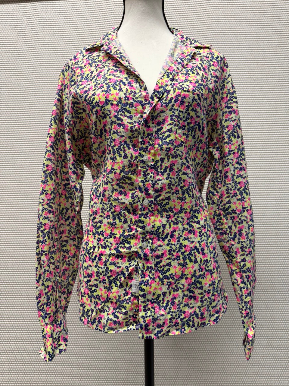 Frank & Eileen Neon Floral Button-Up Shirt