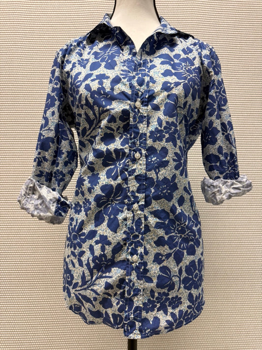 Frank & Eileen Blue Flowers Button-Down Shirt