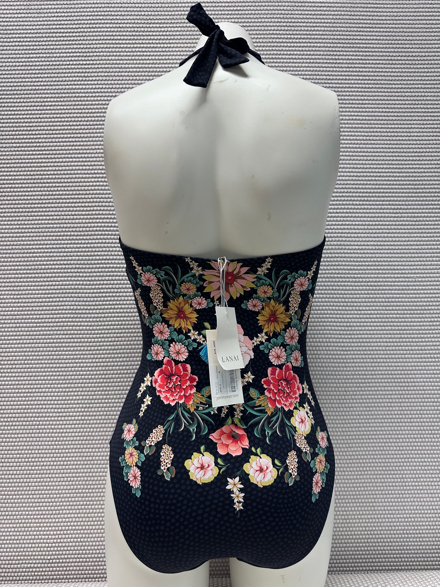 Johnny Was Twist Keyhole One Piece Swimsuit