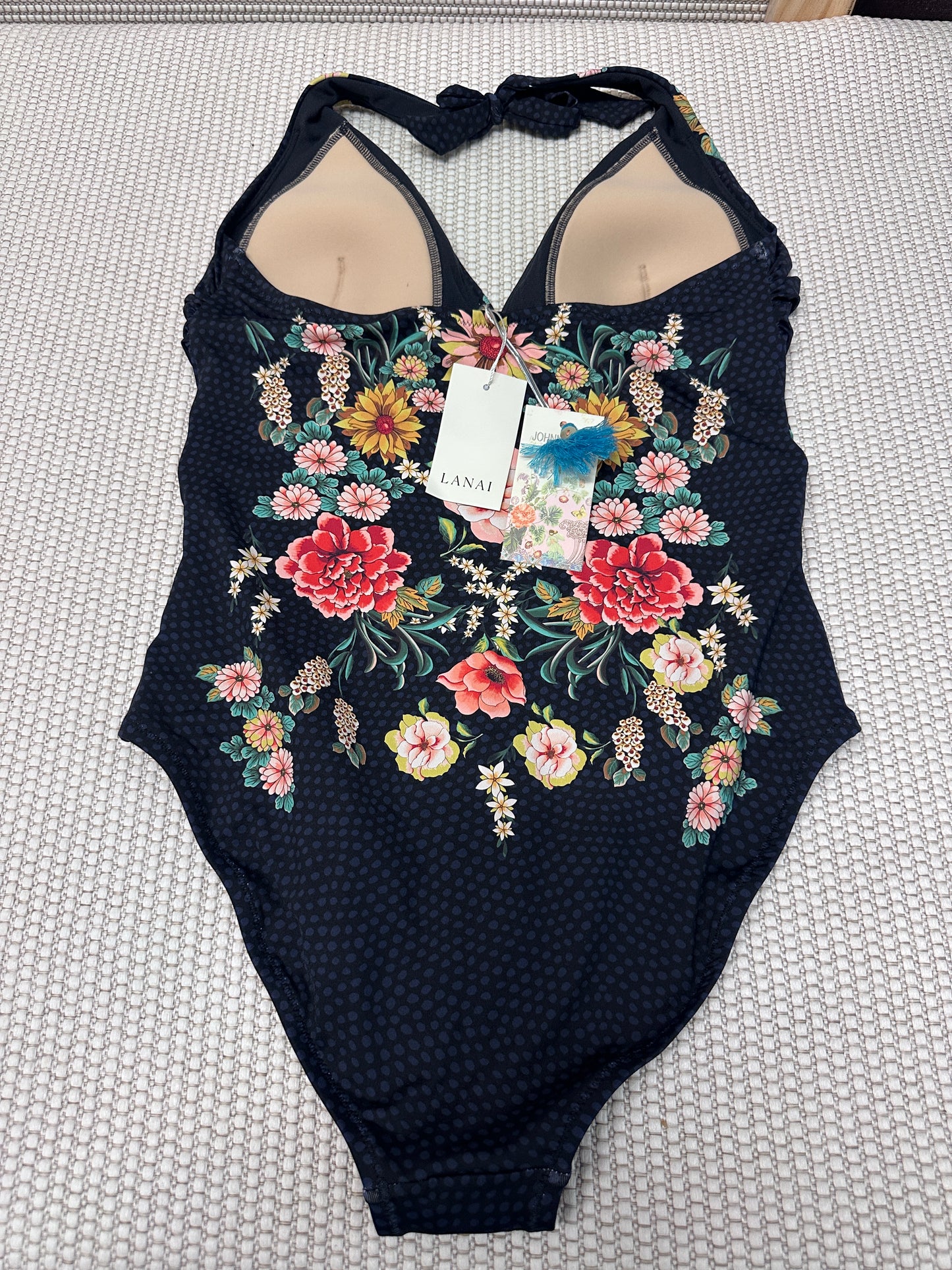 Johnny Was Twist Keyhole One Piece Swimsuit