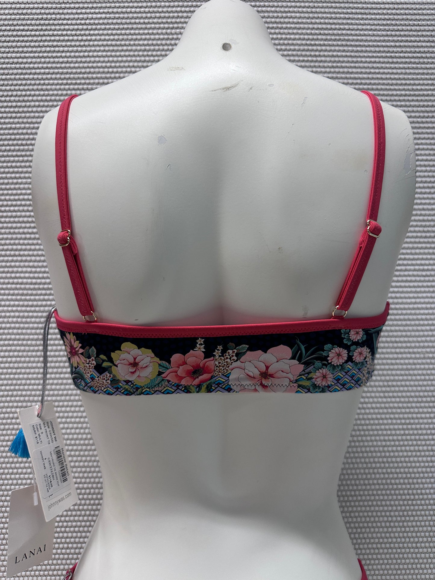 Johnny Was Floral Print Bikini Top Multi
