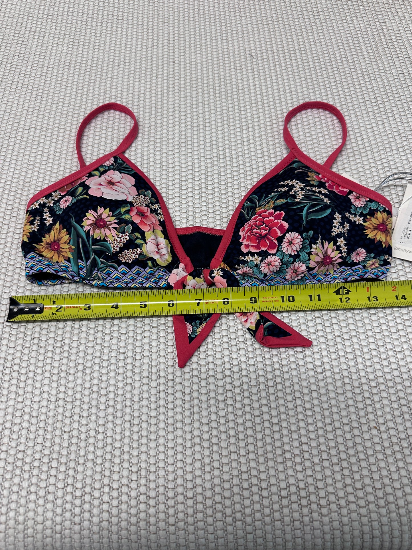 Johnny Was Floral Print Bikini Top Multi