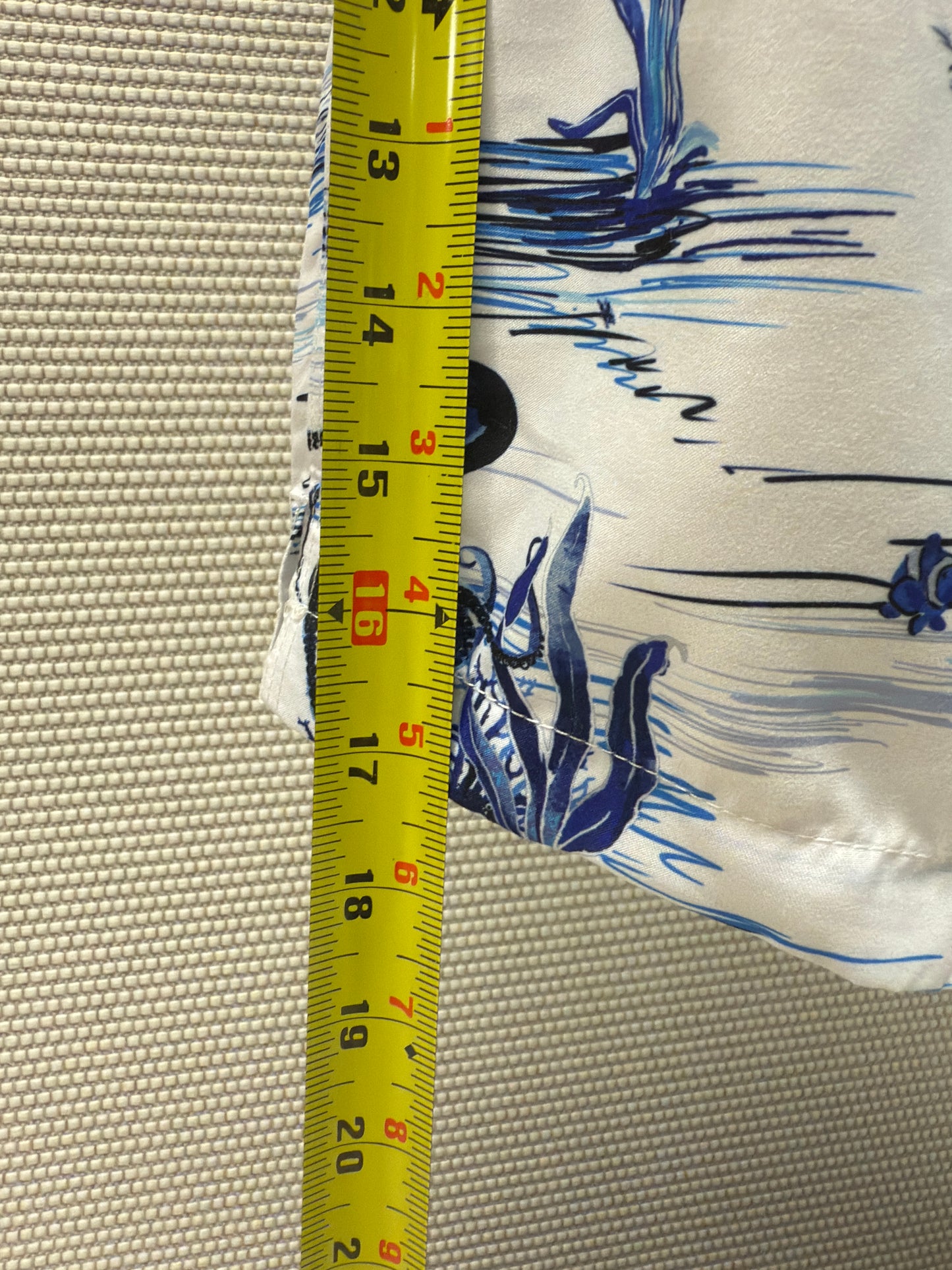 Michael's Men's Blue & White Octupus Shorts w/ Cyclists Liner -New with Tags. Resort Retail $125.00