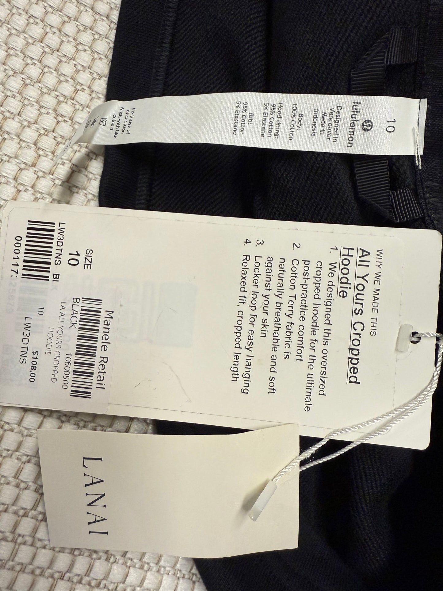 Lululemon All Yours Cropped Hoodie