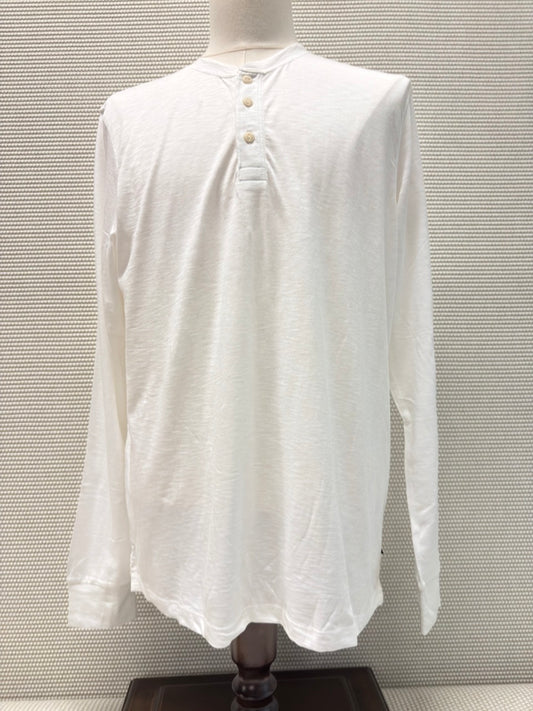 Superdry Studios “L/S 3-Button Henley” in White — New with Tags. Resort retail $55. (Copy) (Copy)