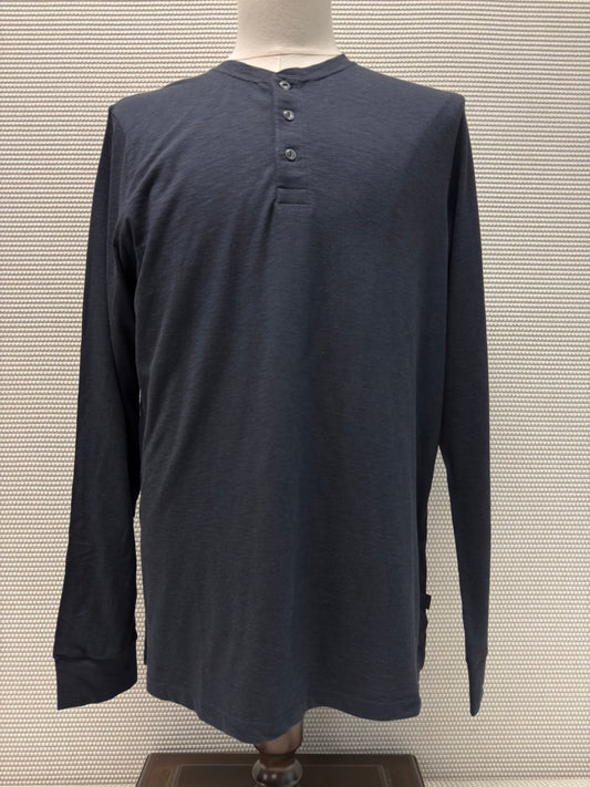 Superdry Studios “L/S 3-Button Henley” in Eclipse Navy — New with Tags. Resort retail $55. (Copy)