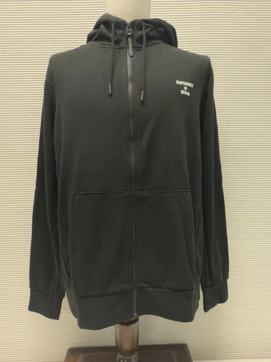Superdry “Training Core Sport Zip Hoodie” — Black — Size XL. New With Tags.  Resort Retail: $60