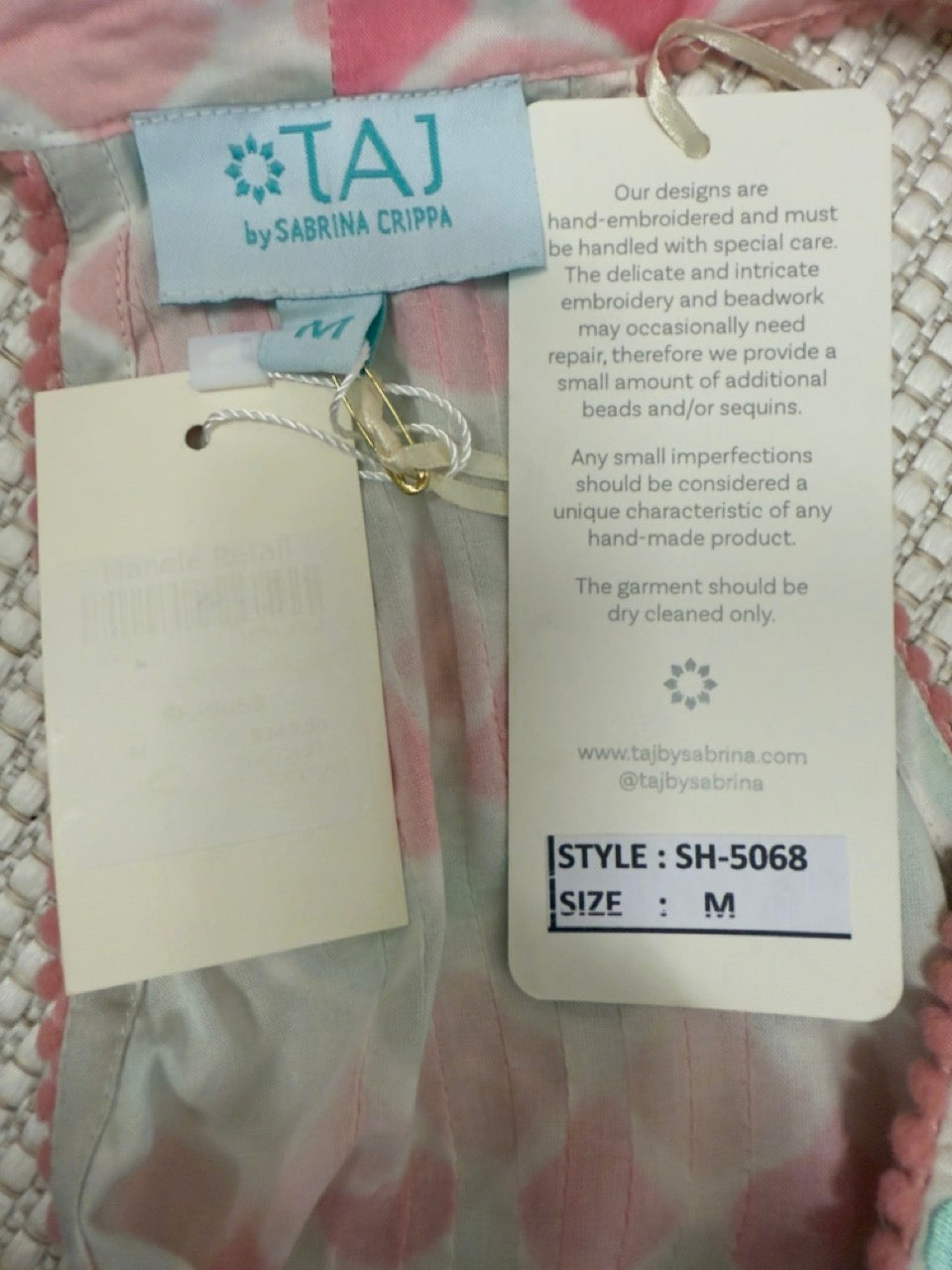 Stylianos Short Tiered Mini Dress - Aqua Sea Shells